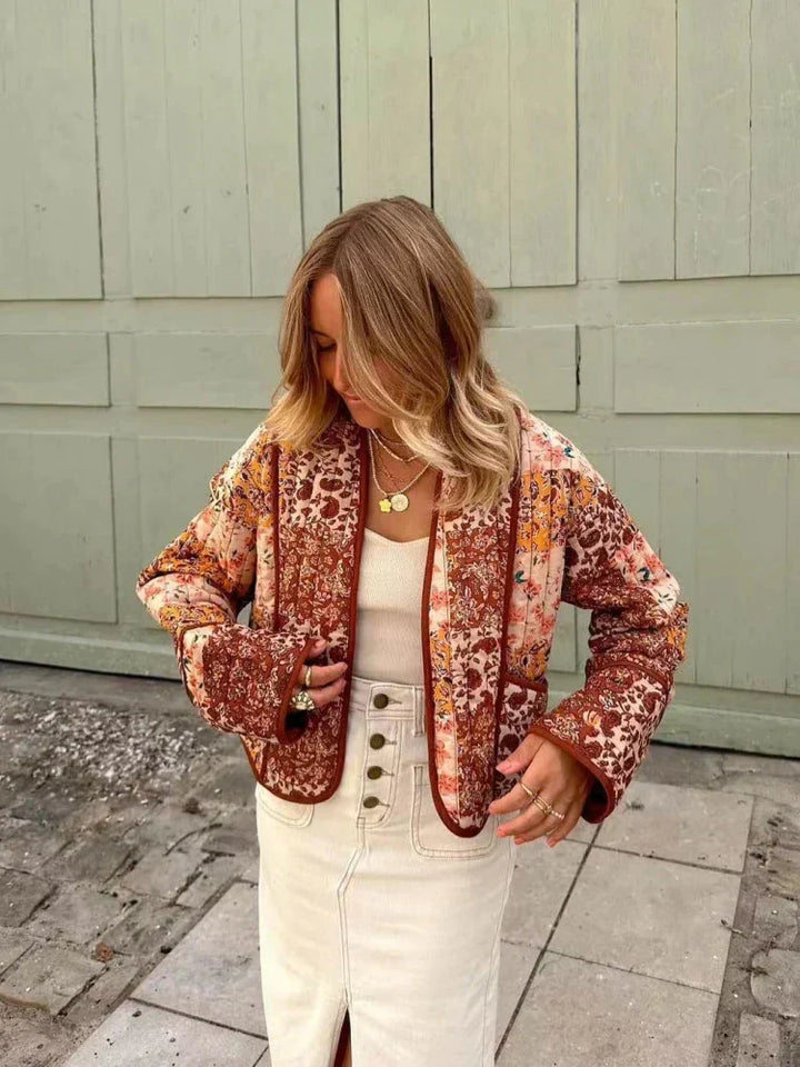 Wendbare Patchwork-Jacke für Damen – Liora