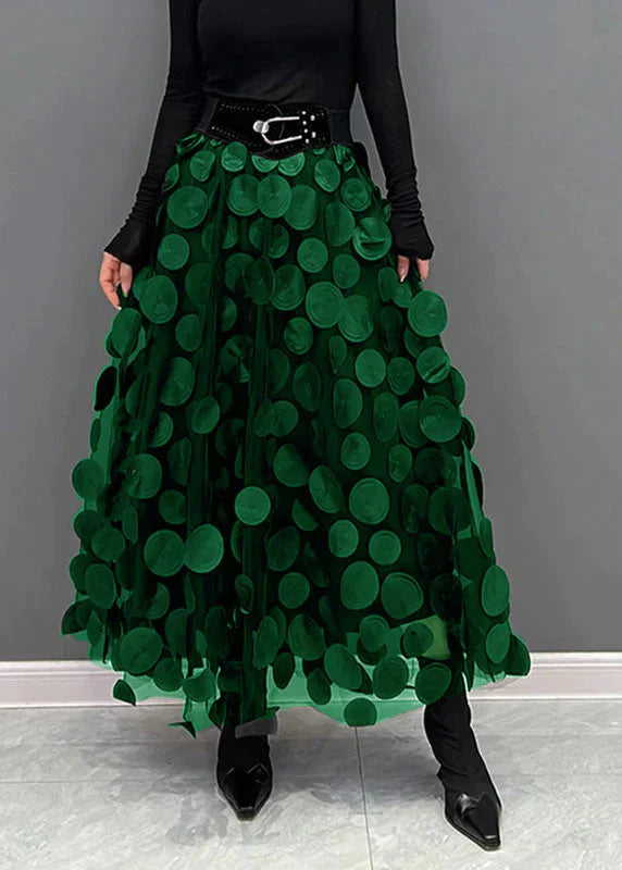 Rock mit Polka-Dots und Fließendem Schnitt – Fleur