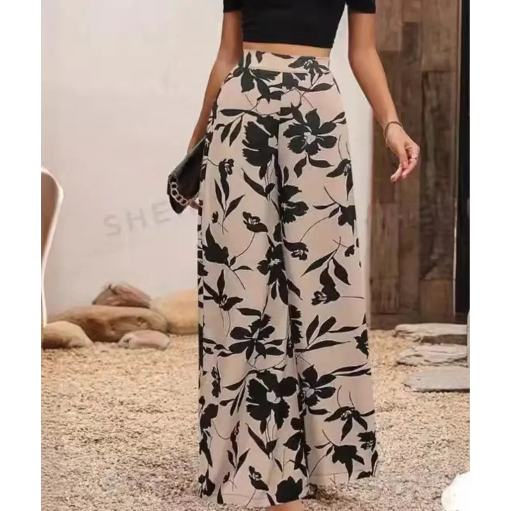 Trendige Damenhose mit Print - Sara