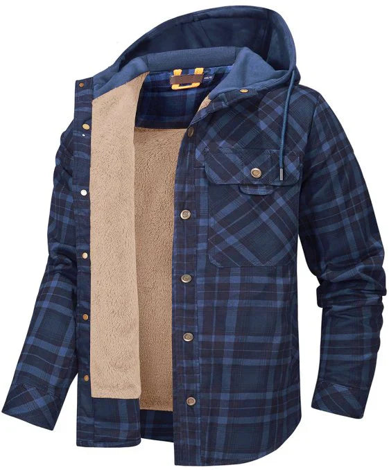 Herren Outdoorjacke kariert mit Isolierung & wasserabweisender Beschichtung – Ragnar