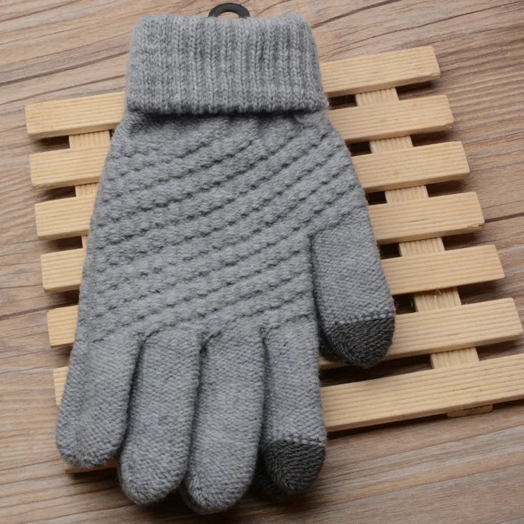 Gestrickte Touchscreen-Handschuhe für Damen – Amara