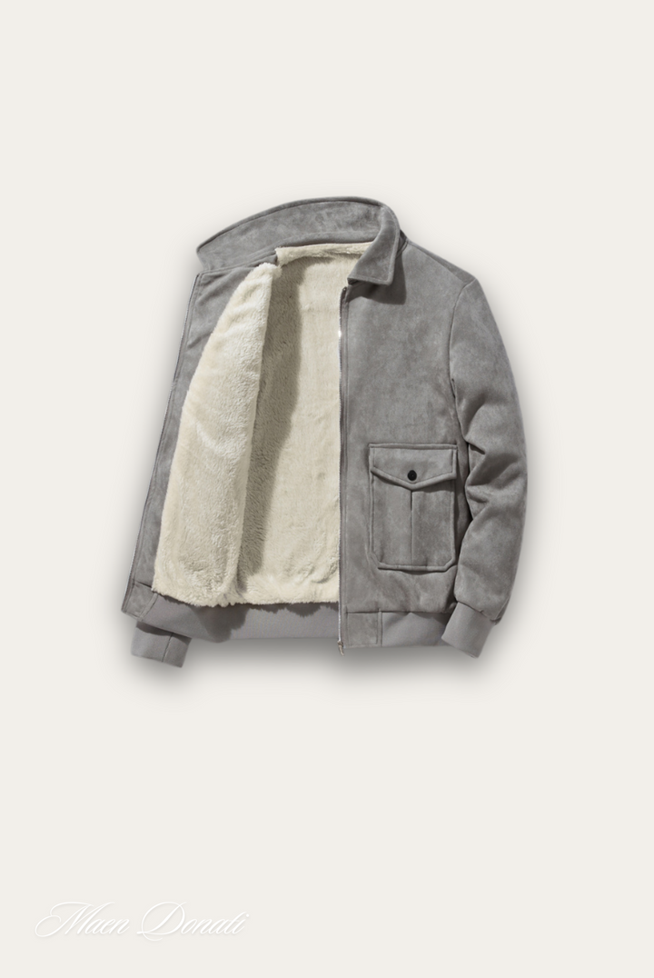 Trendy gray men's coat – Matteo