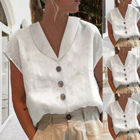 Schicke Damenbluse mit Kragen und Knöpfen - Vivienne