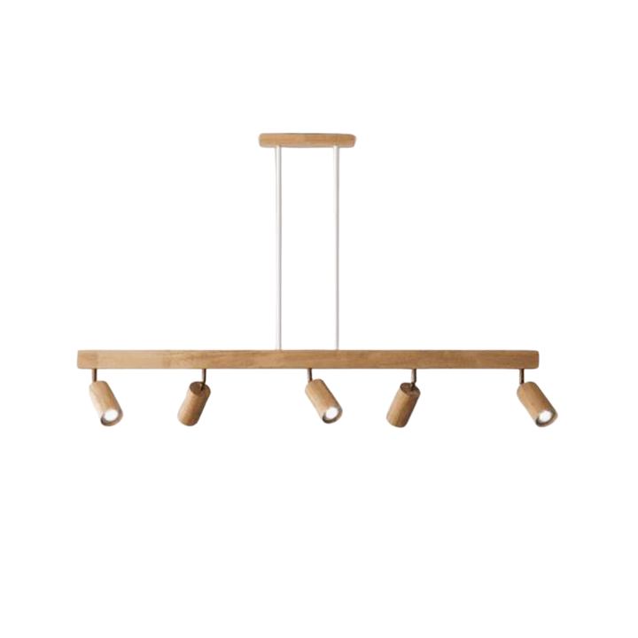Verstellbare Deckenstrahler aus Holz – EcoLux
