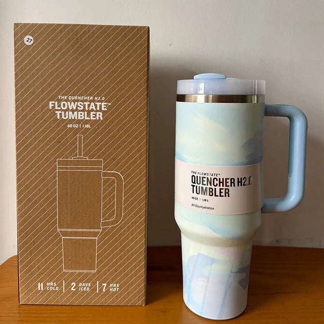 Vacuum Insulated Cup with Lid and Straw – ThermoTumbler