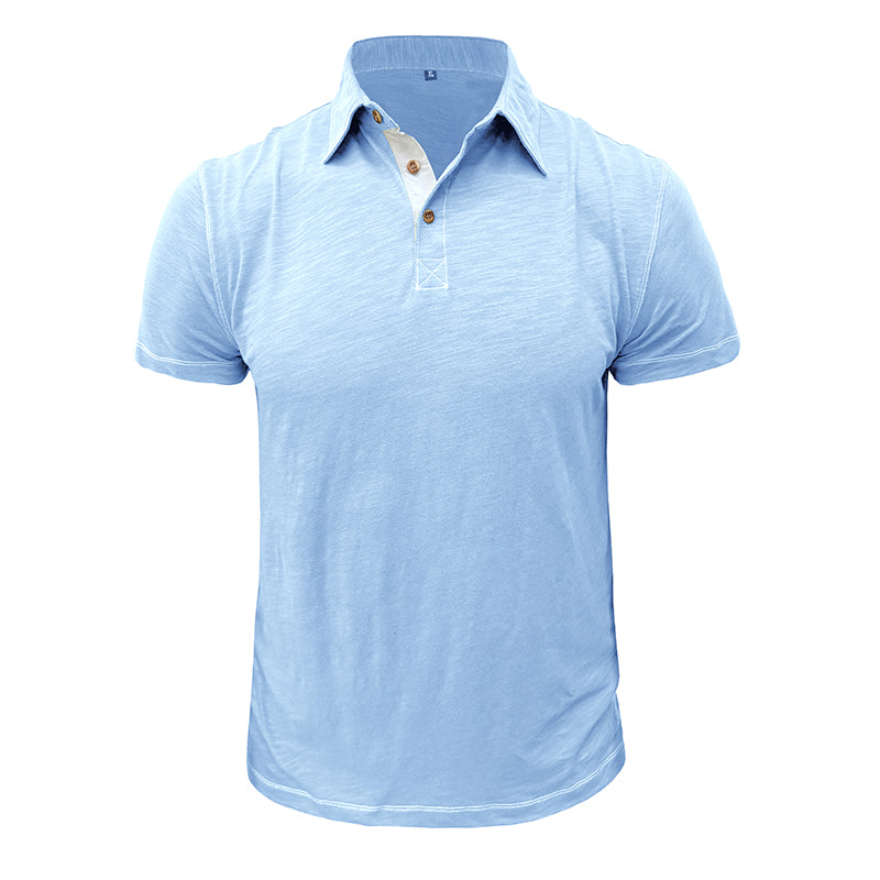 Herren-Poloshirt aus Weicher Baumwolle – Matteo