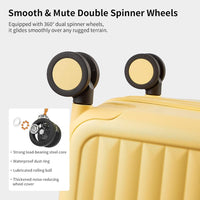 Flughafen-zugelassenes 55 cm Handgepäck mit 3:7-Aufteilung und dreiteiliger PC-Hartschale