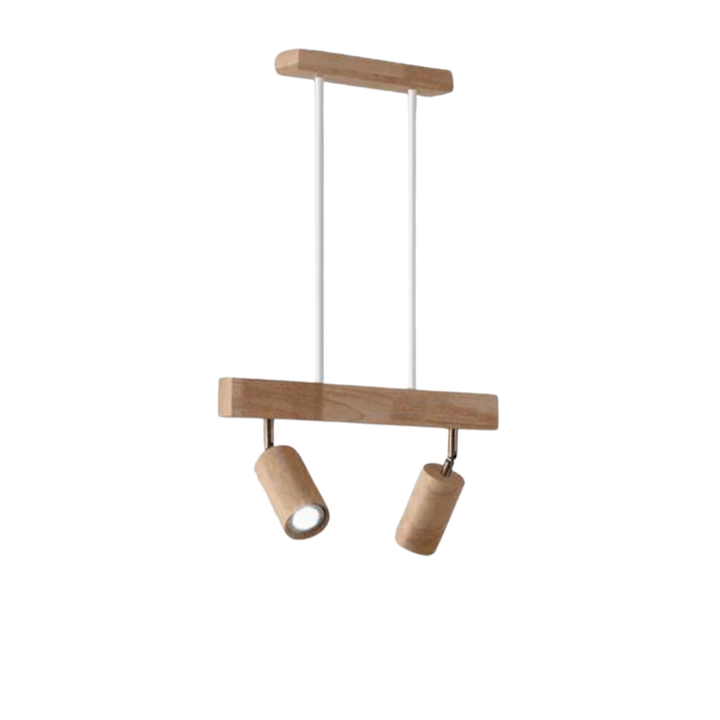Verstellbare Deckenstrahler aus Holz – EcoLux