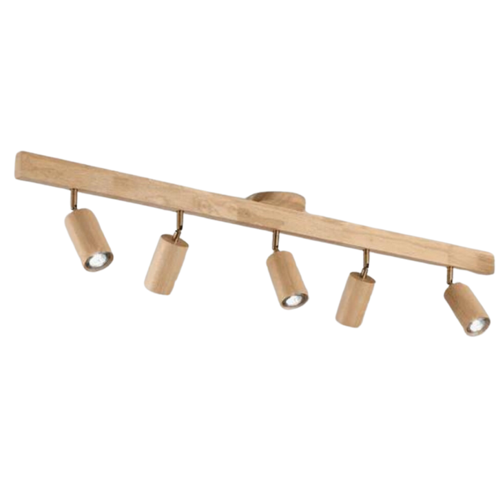 Verstellbare Deckenstrahler aus Holz – EcoLux