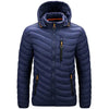 Herren Daunenjacke wasserabweisend mit abnehmbarer Kapuze – Alaric