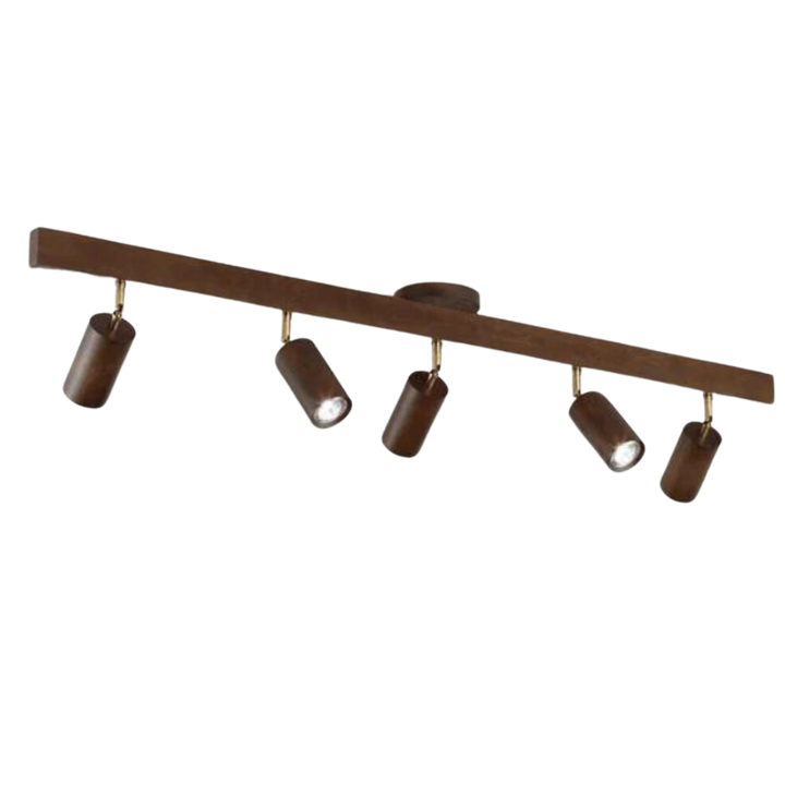 Verstellbare Deckenstrahler aus Holz – EcoLux
