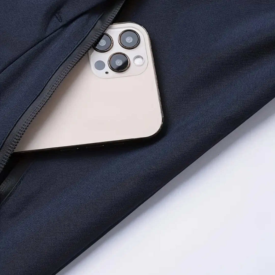 Herren Outdoorjacke leicht & atmungsaktiv mit abnehmbarer Kapuze – Elian