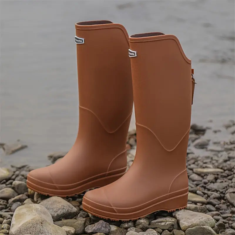 Damen Regenstiefel wasserdicht aus PVC mit Antirutschsohle – Corina