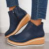 Trendige Damen Stiefeletten mit Reißverschluss und Plateau - Alessia