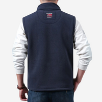 Herren Fleece Outdoor Weste – Gefüttert mit Stehkragen – Kaspar