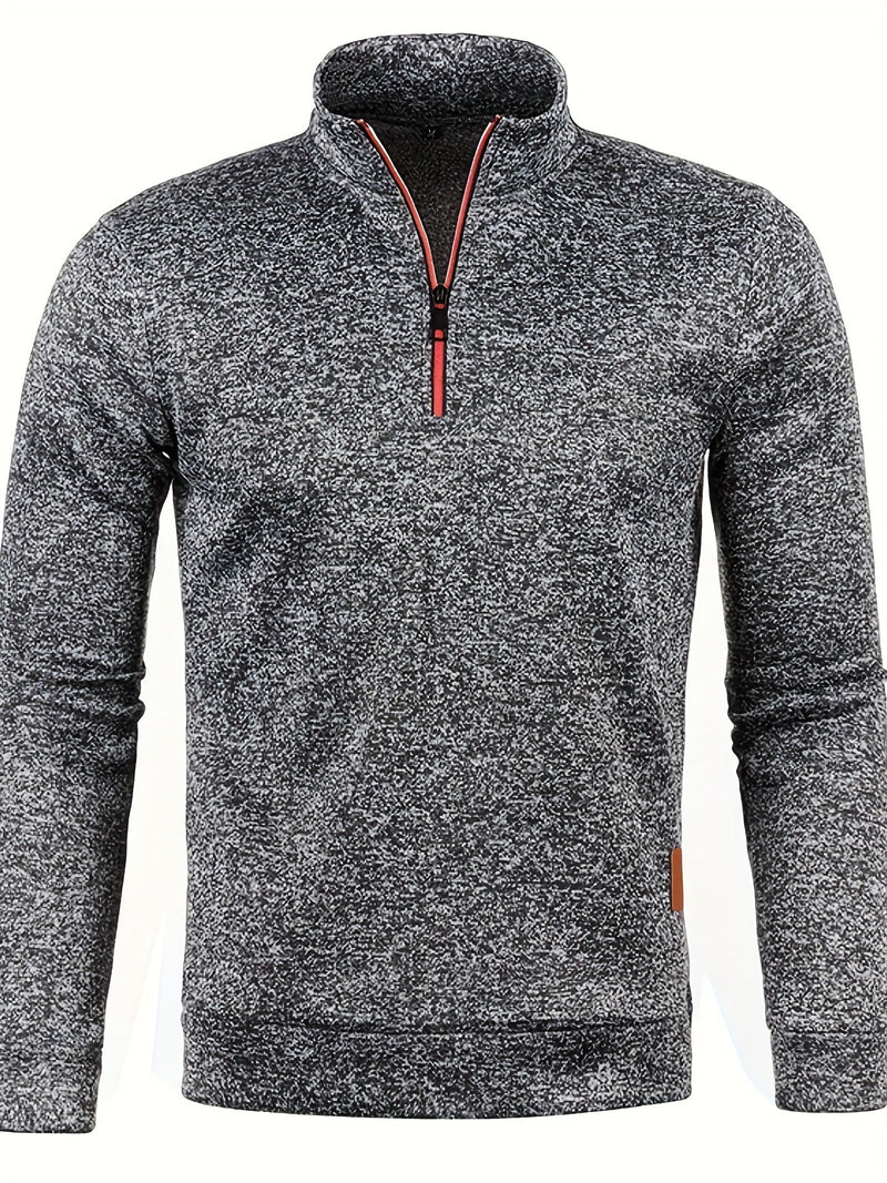 Herren Pullover mit Hals-Reißverschluss für Herbst & Winter – Matteo