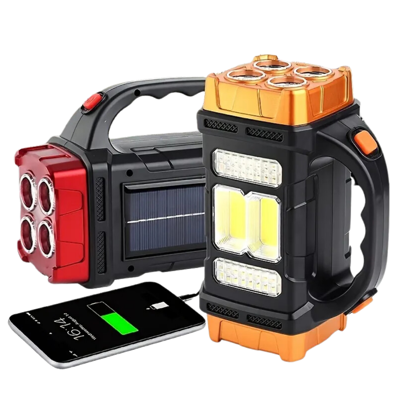 3-in-1 Emergency Flashlight – SolarBeam