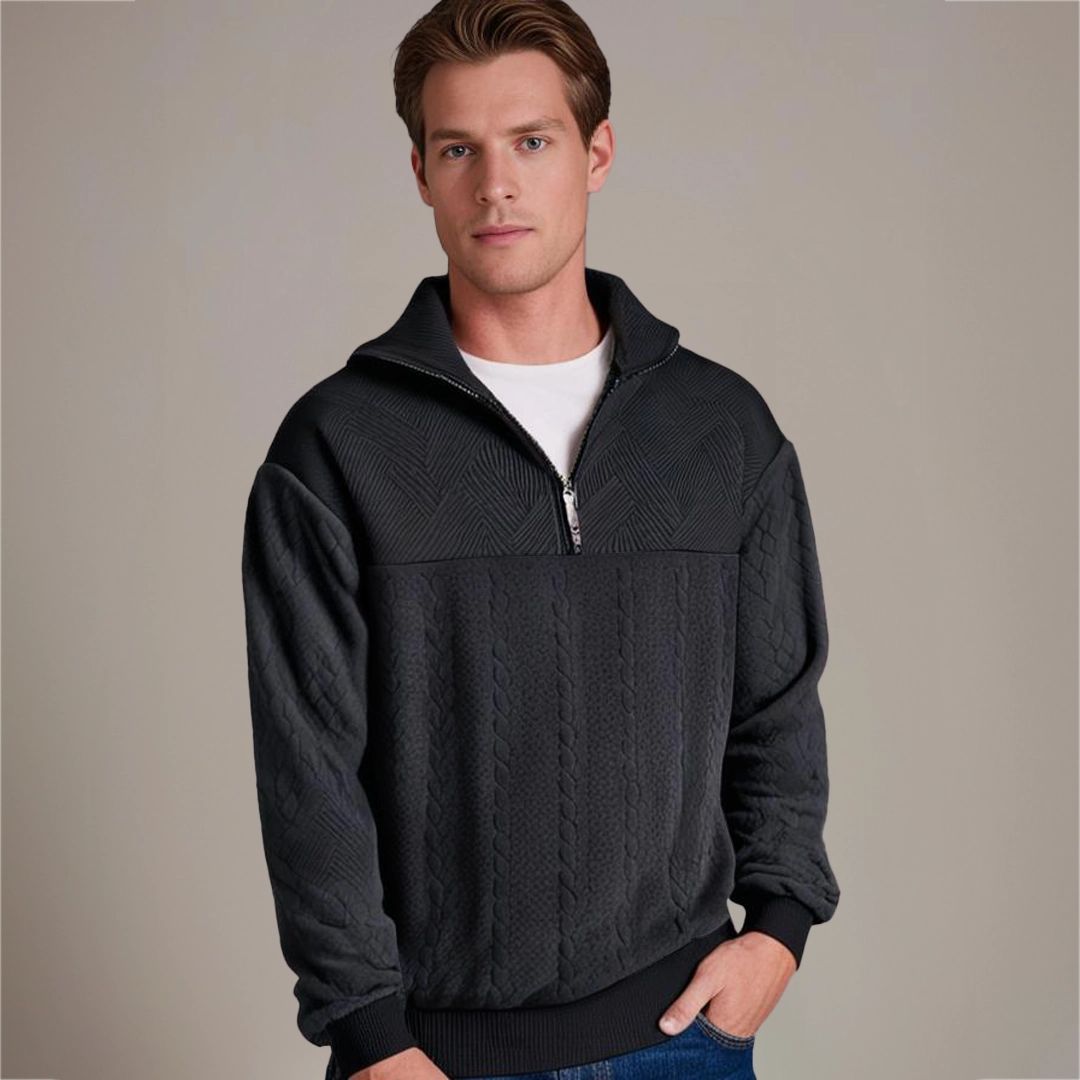 Herren-Pullover mit Kaschmir-Merinowolle – Herbstzauber Severin