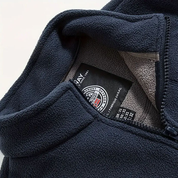 Herren Fleece Outdoor Weste – Gefüttert mit Stehkragen – Kaspar