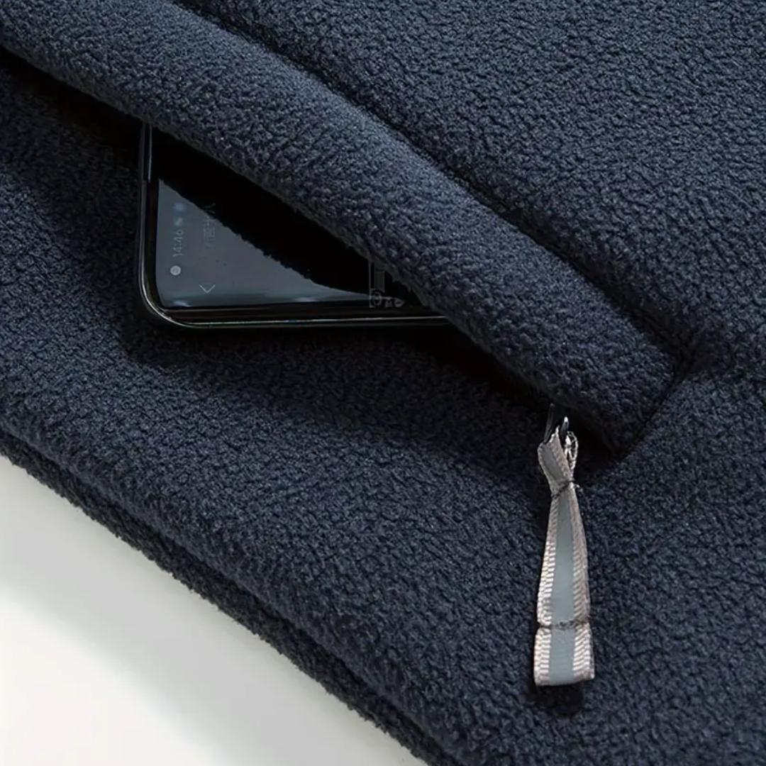 Herren Fleece Outdoor Weste – Gefüttert mit Stehkragen – Kaspar