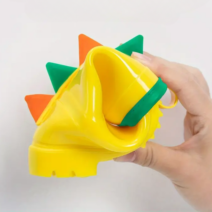 Colorful children's rubber boots with animal motifs – Leo