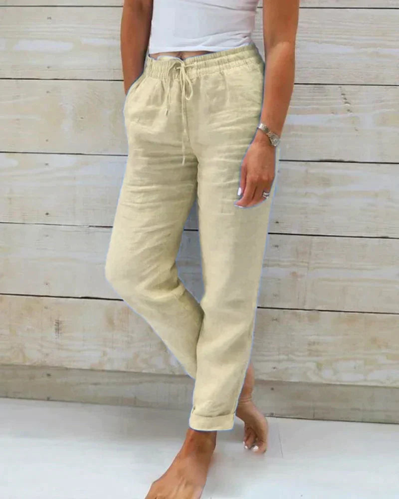 Stylische Leinenhose für Frauen – Selina