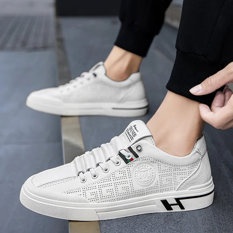 Herren-Sneaker aus Perforiertem Leder mit Leichtbauweise – Ethan