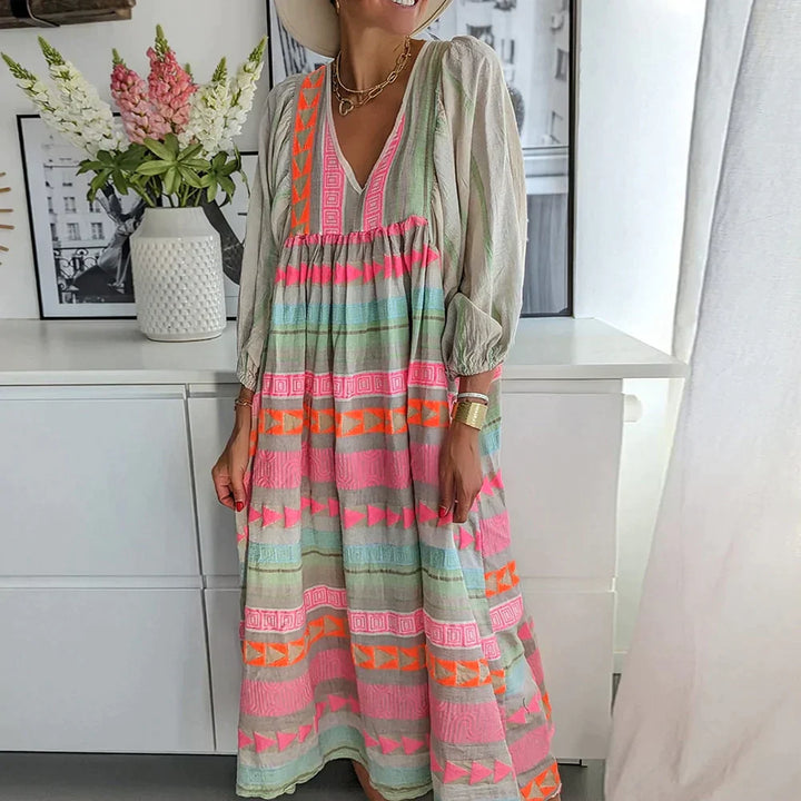 Sommerliches Maxikleid mit Farbverlauf – Solenne