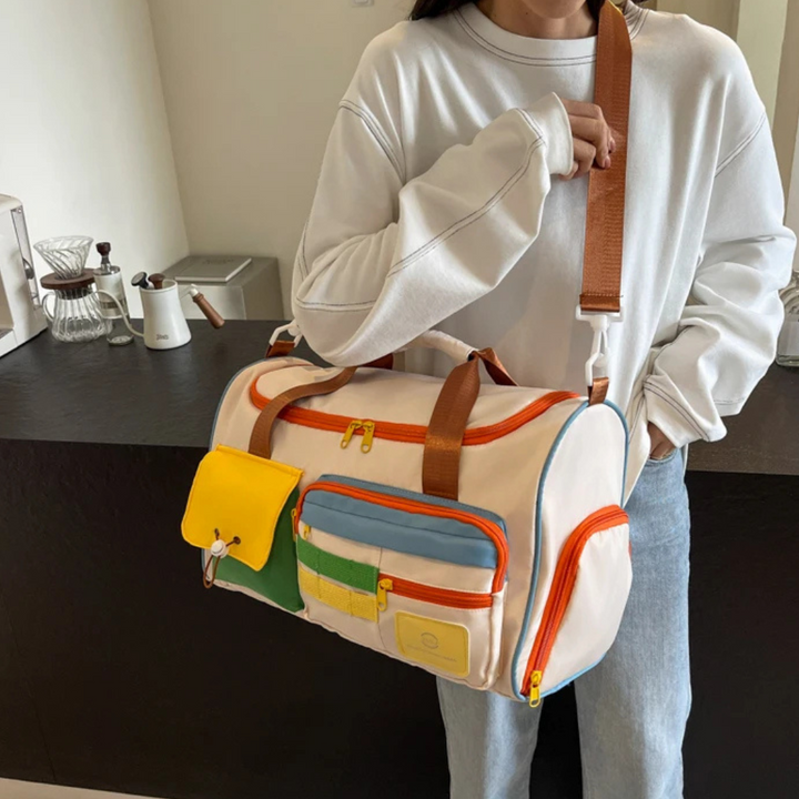 Leichtgewicht Duffeltas mit Farbblöcken - FlexaBag