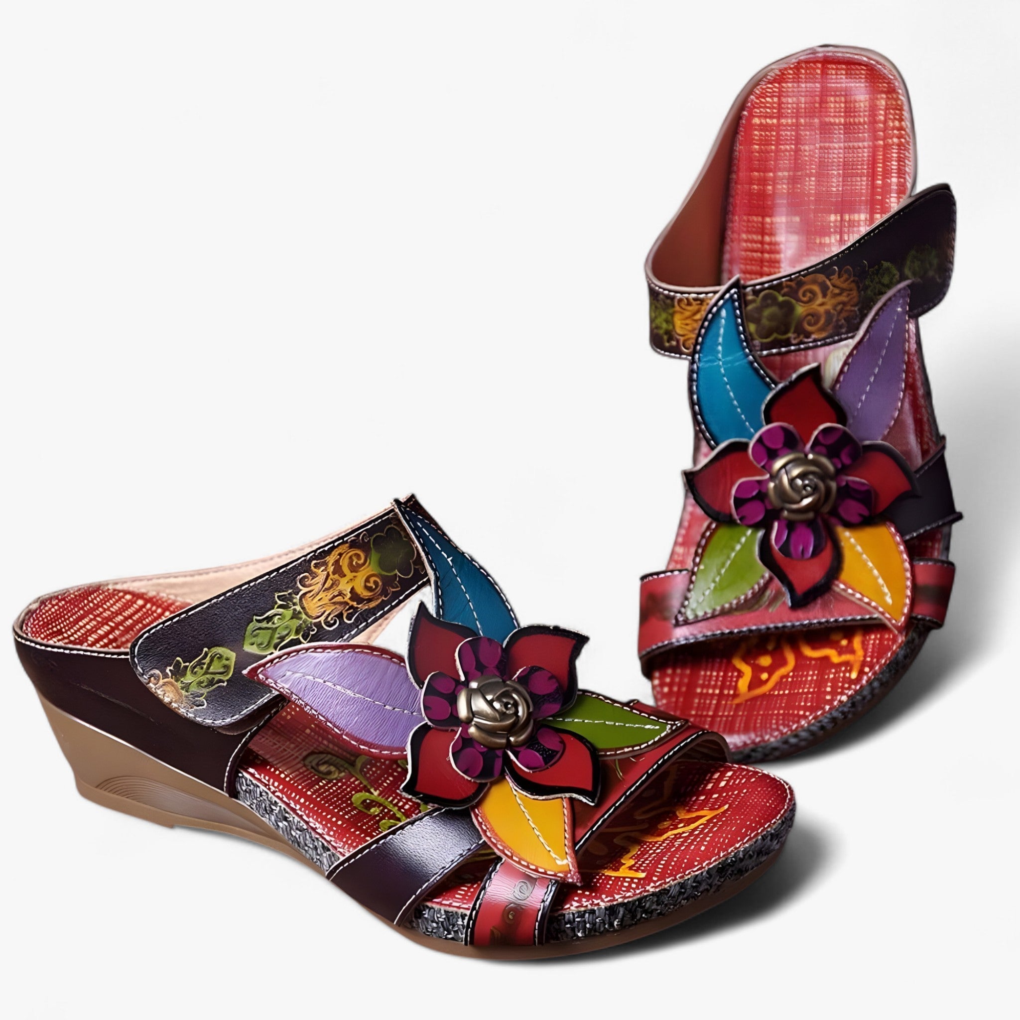 Boho-Sandalen für Damen mit geflochtenen Riemen – BohoStep Dolly