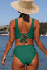 Bunte Bikini mit Kordelzug und Twist-Detail – Zaraï