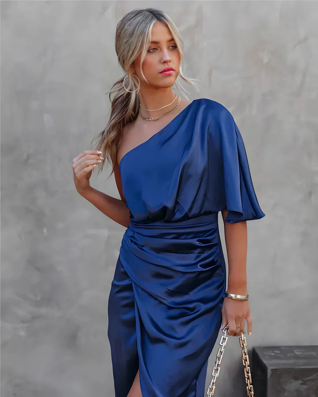 Trendige Seidenfestkleid - Celina