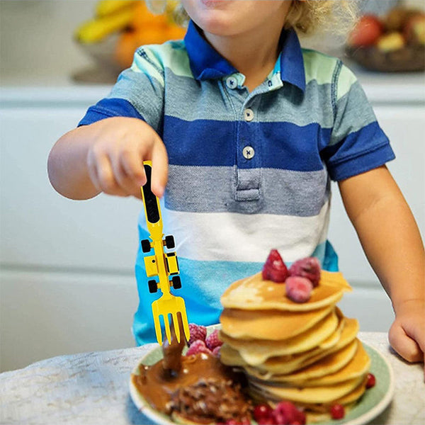 Bulldozer Kinderbesteck Set - ConstructoFork