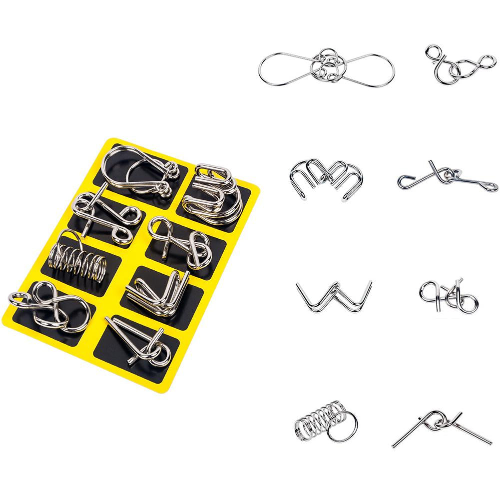Set of Metal Puzzle Rings – BrainTwist