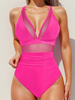 Damen Badeanzug mit Mesh und Push-up Effekt – Chiara