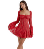 Stilvolles Sommerkleid für Damen mit Spitze und offenem Rücken – Julisa
