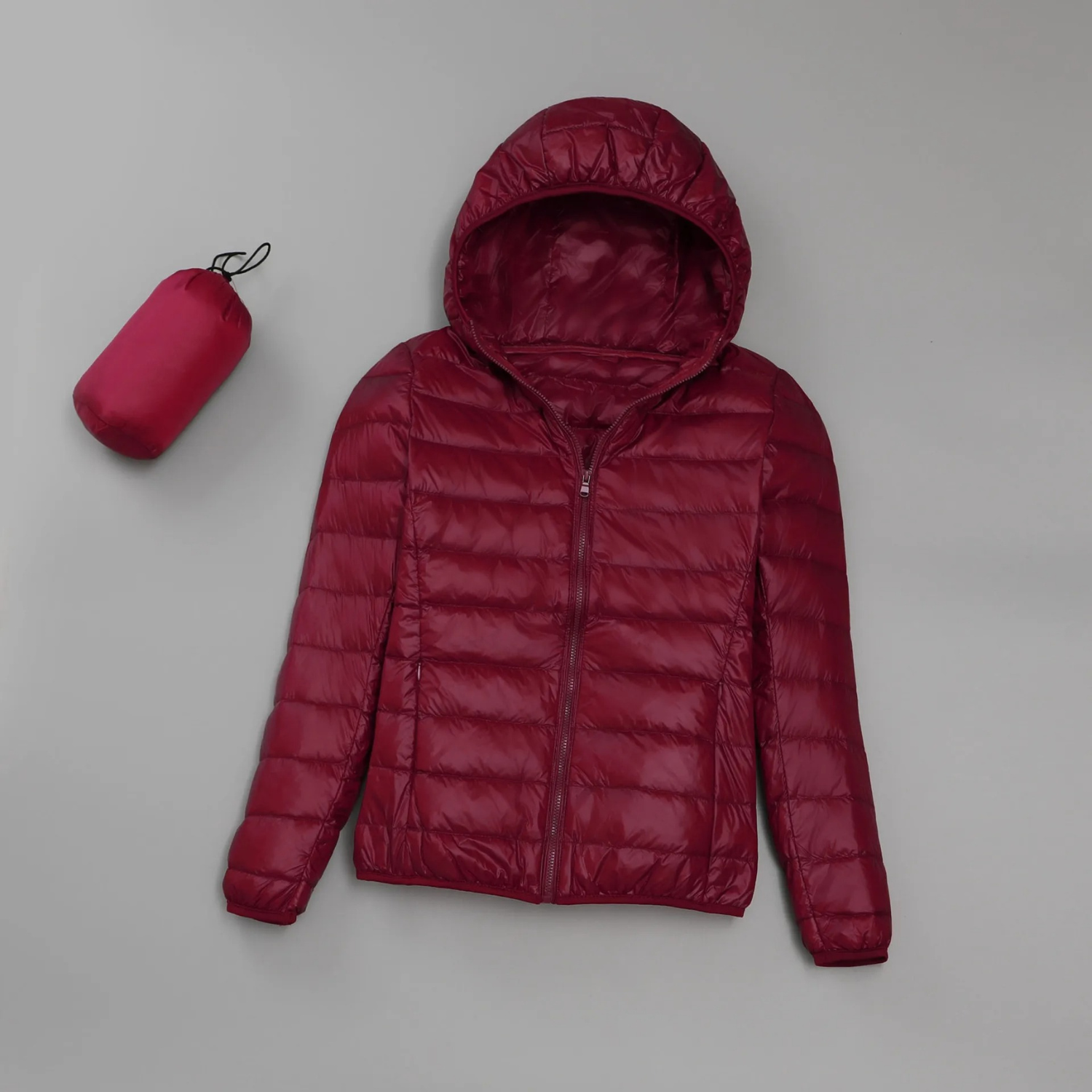 Ultraleichte Damen Steppjacke mit Kapuze – Elara