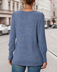 Knitted Top for Women with Buttons – Mireille
