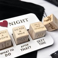 Luxurious Wooden Date Night Cube Set – Creative and Exciting Date Ideas – Surprise Game