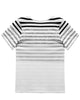 Gestreiftes Damen T-Shirt mit Rundhalsausschnitt & Farbverlauf – Melia
