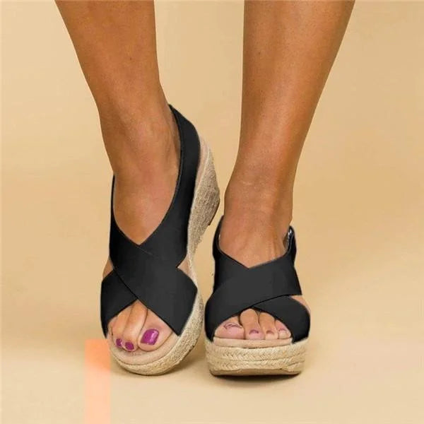 Komfortable Orthopädische Keilabsatz-Espadrilles - Clara