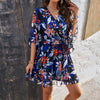 Sommerkleid mit Blumenmuster und Spitze – Liora