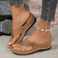 Comfortable Brown Women's Sandals - Elara