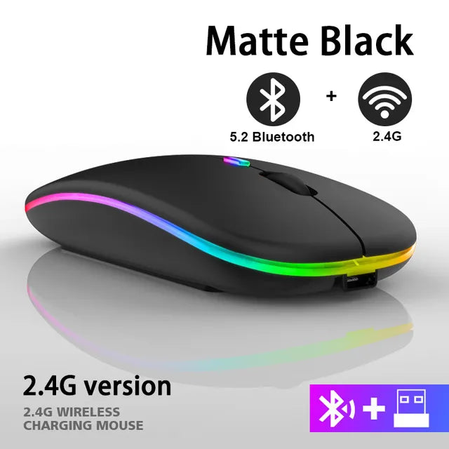 Kabellose LED-Maus | Wiederaufladbare Bluetooth-Maus