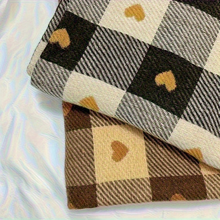 Karierter Damen Schal aus Polyester für Herbst & Winter – Aurelie