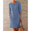 Stilvolles Damen Freizeitkleid mit Taschen & Rundhalsausschnitt – Niva