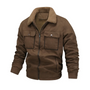 Herren Outdoorjacke gefüttert mit Teddyfleece & Reverskragen – Corvin