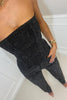 Glitzerndes Damen Hosenset mit High-Waist-Jeans – Liora