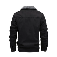 Herren Outdoorjacke gefüttert mit Teddyfleece & Reverskragen – Corvin