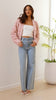 Luxuriöse Damen-Crop-Jacke – Veloura